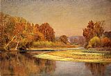 John Ottis Adams Sycamores on the Whitewater painting